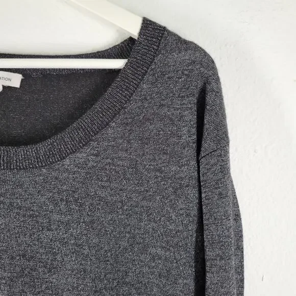 BCBG Generation Sweater Dress Tunic Metallic Gray Womens XS - Picture 4 of 9